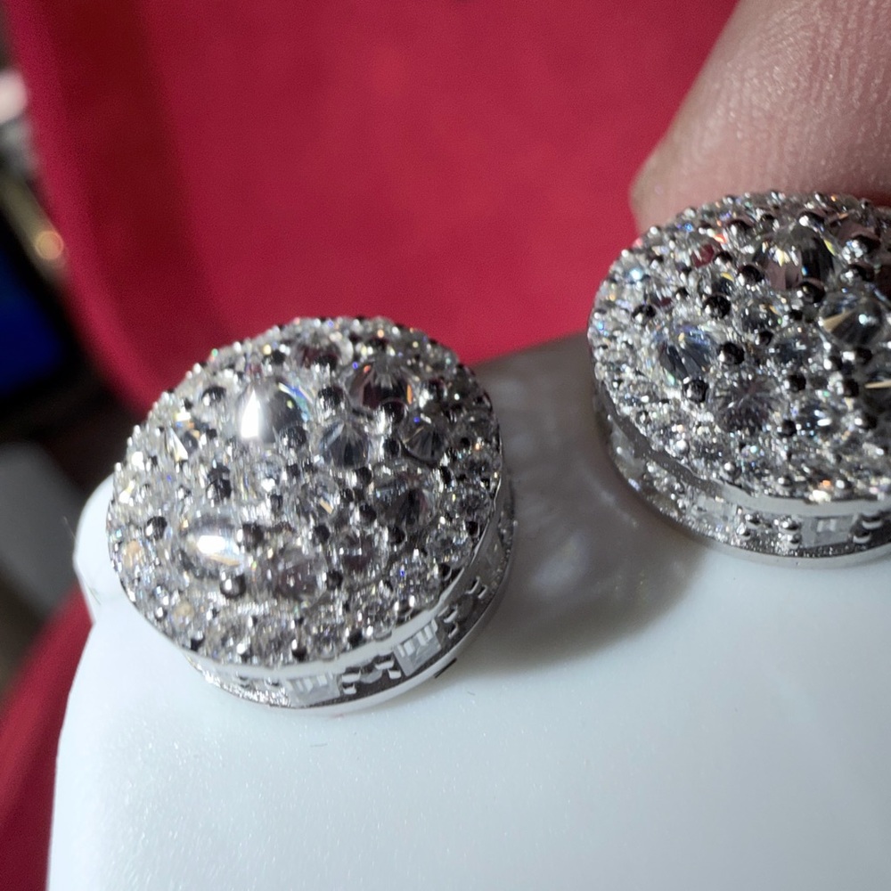 925 SILVER MOISSANITE S80.00 250 CTW up side down setting reverse setting